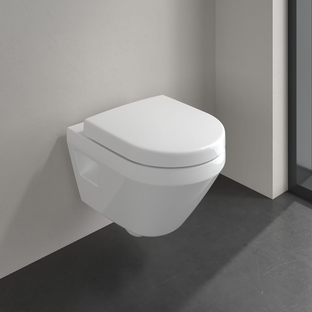 Lifestyle image of Villeroy & Boch Architectura Short Projection Wall-Hung TwistFlush Toilet